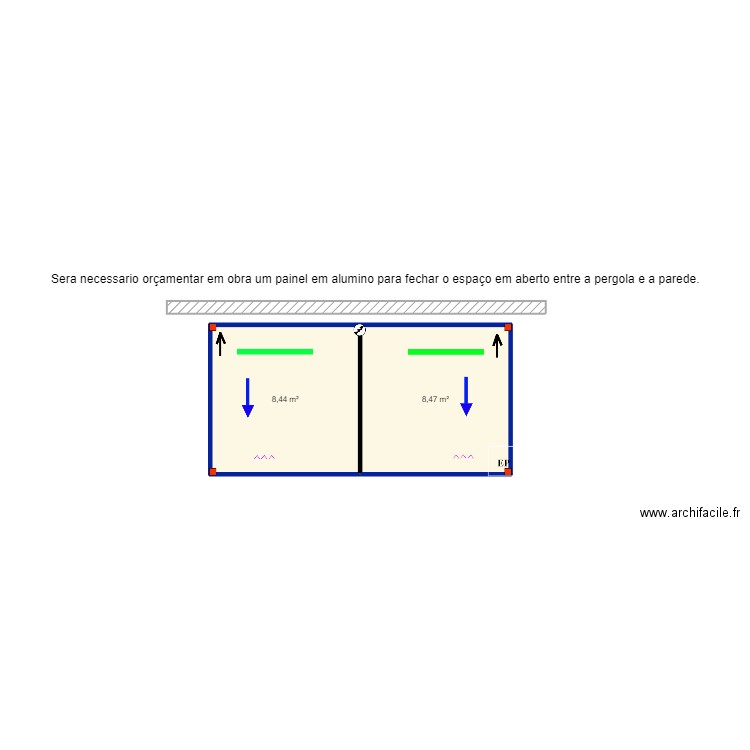 Vitor Rocha- Lagoa. Plan de 2 pièces et 17 m2