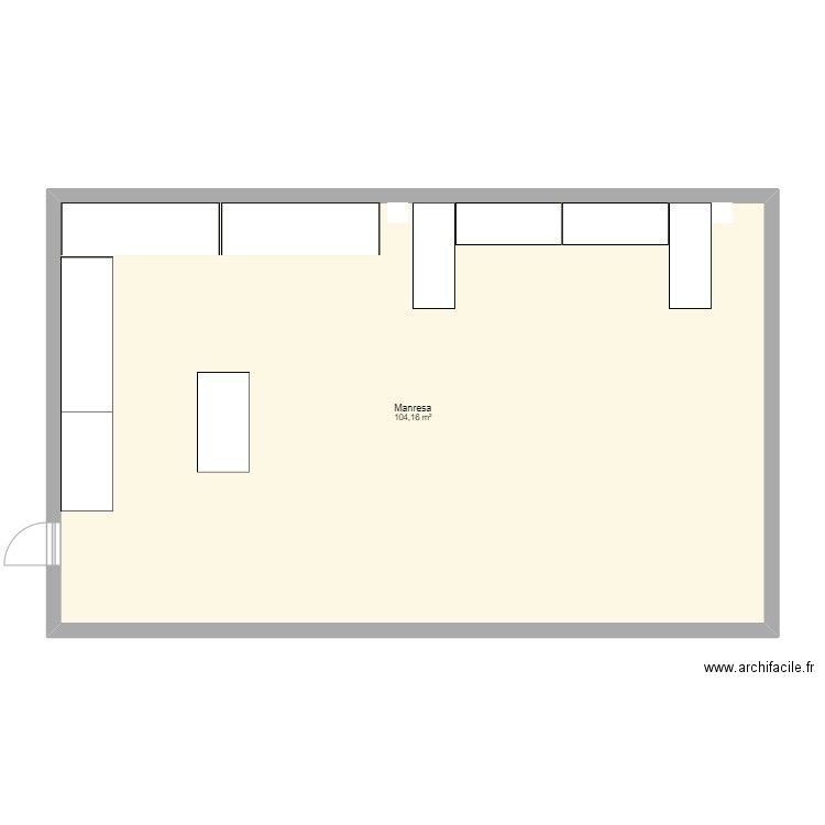 Manresa_v2. Plan de 1 pièce et 104 m2