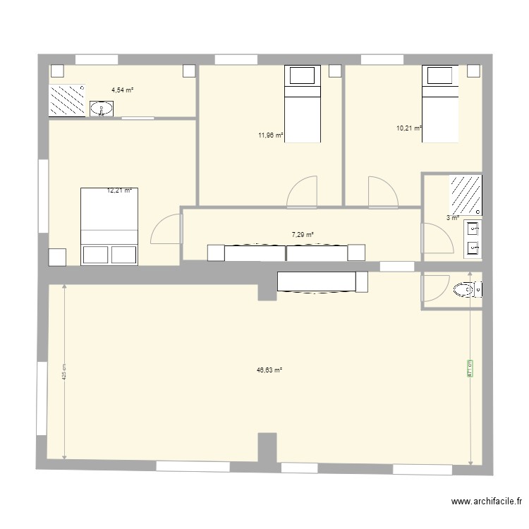 1402 T4 RDC SIX FOURS. Plan de 0 pièce et 0 m2