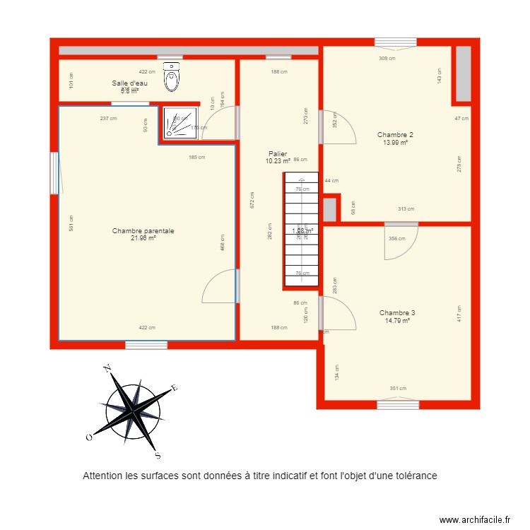 BI 2729 étage côté. Plan de 0 pièce et 0 m2