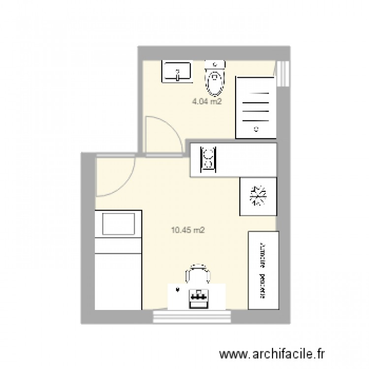 studio pascal bis. Plan de 0 pièce et 0 m2