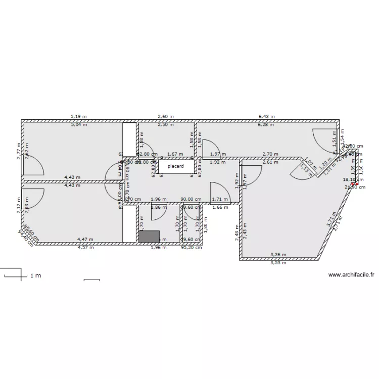 VFbis-Meublé-7VillaEdouardVaillant. Plan de VFbis-Meublé-7VillaEdouardVaillant. Plan de