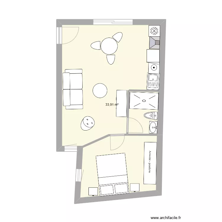 appartement C2 projet3. Plan de 
