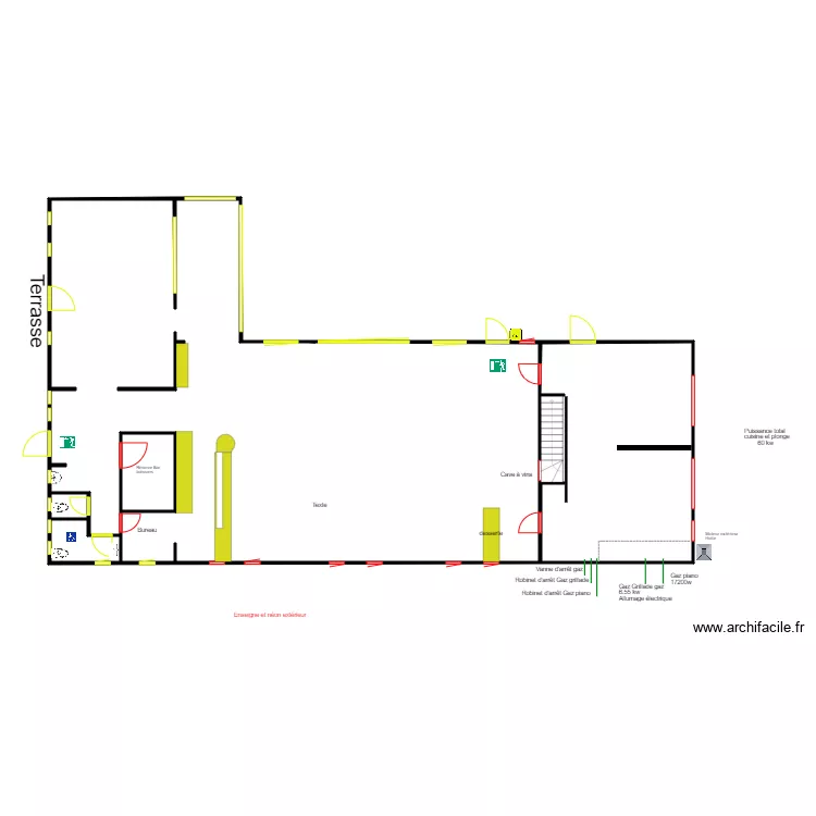 le galion  gaz . Plan de 