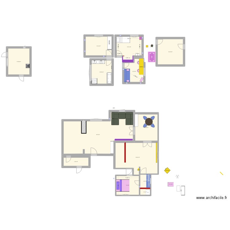 plan buanderie5. Plan de 13 pièces et 180 m2