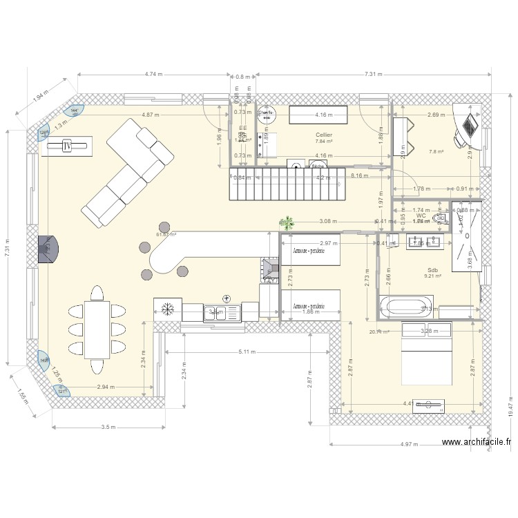 TOITURE 1. Plan de 0 pièce et 0 m2