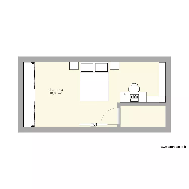&eacute;tage. Plan de 