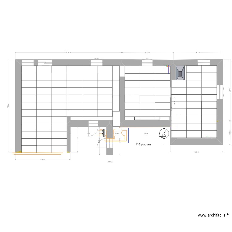 plaques poly 110. Plan de 0 pièce et 0 m2
