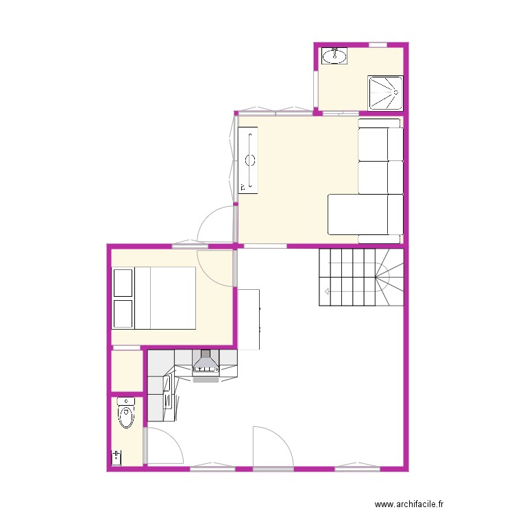 criel rdc. Plan de 0 pièce et 0 m2