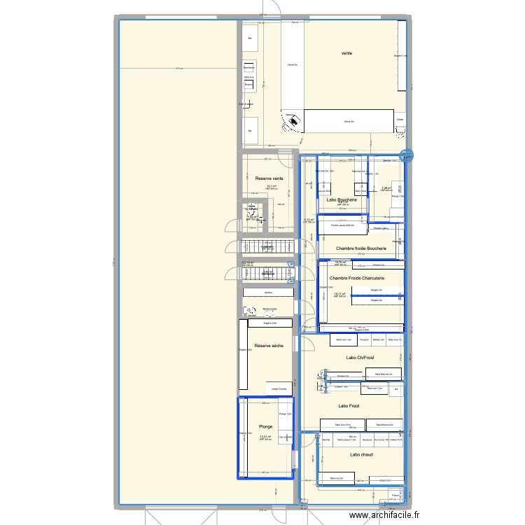 CONTRES. Plan de 11 pièces et 457 m2