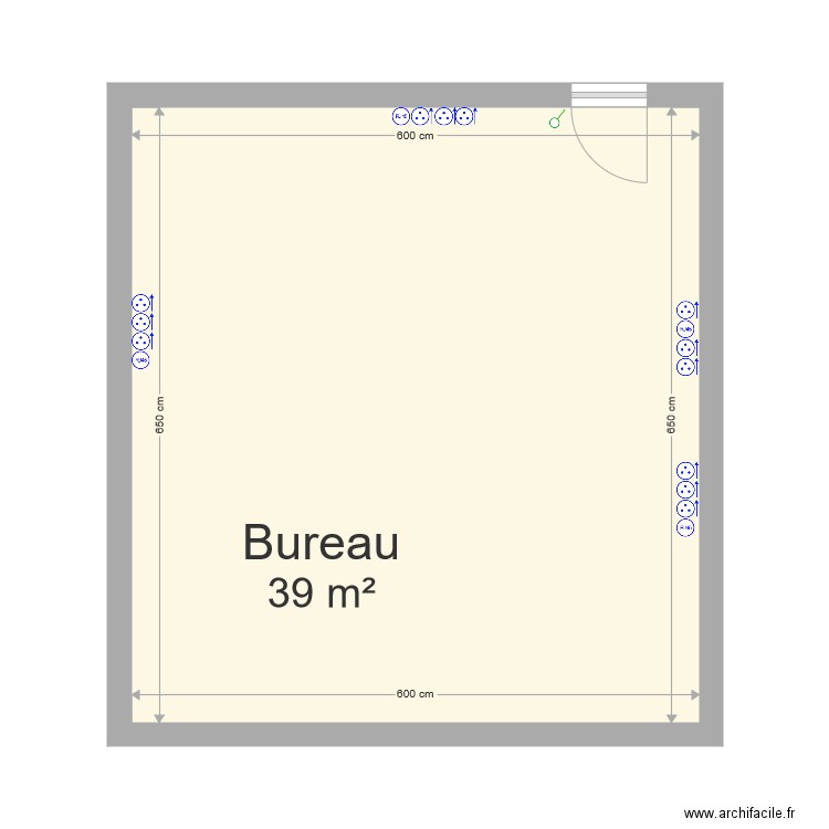 Bureau. Plan de 0 pièce et 0 m2
