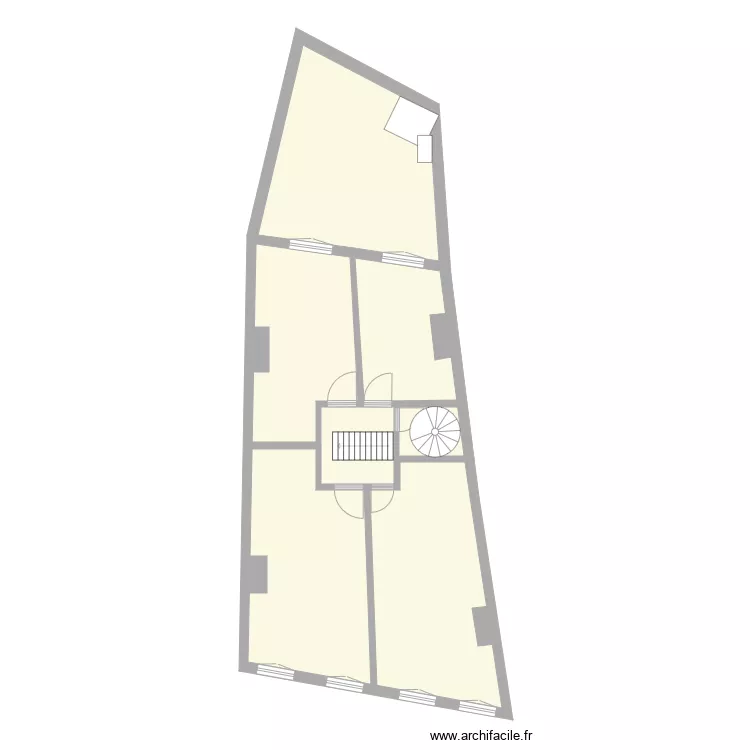 maison  grenier. Plan de 