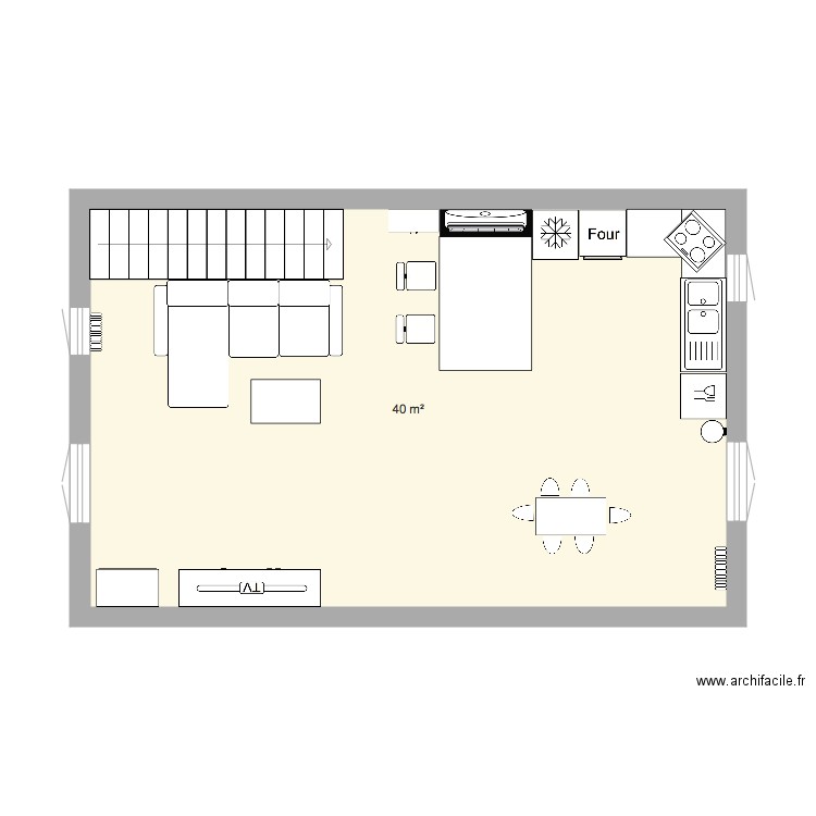 Salon. Plan de 0 pièce et 0 m2