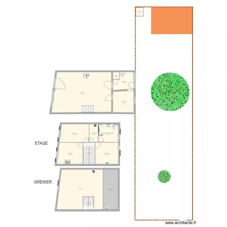 Maison Prayssas. Plan de 