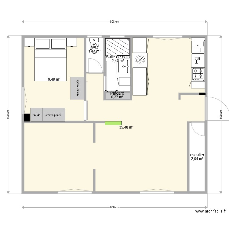 optimisé au max. Plan de 0 pièce et 0 m2