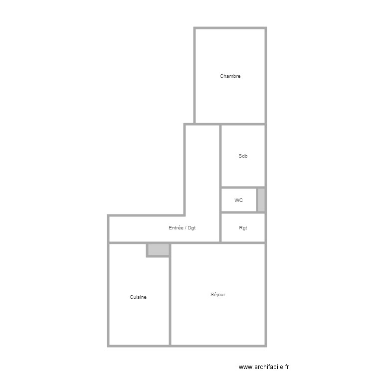 acam. Plan de 0 pièce et 0 m2