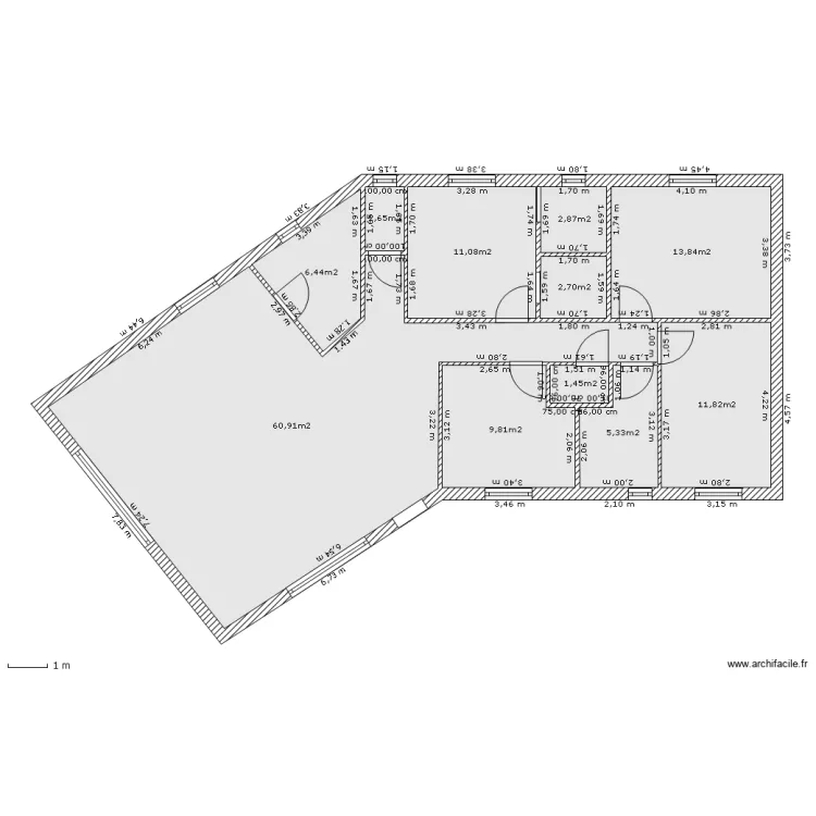 sans garage 3 (bis). Plan de 