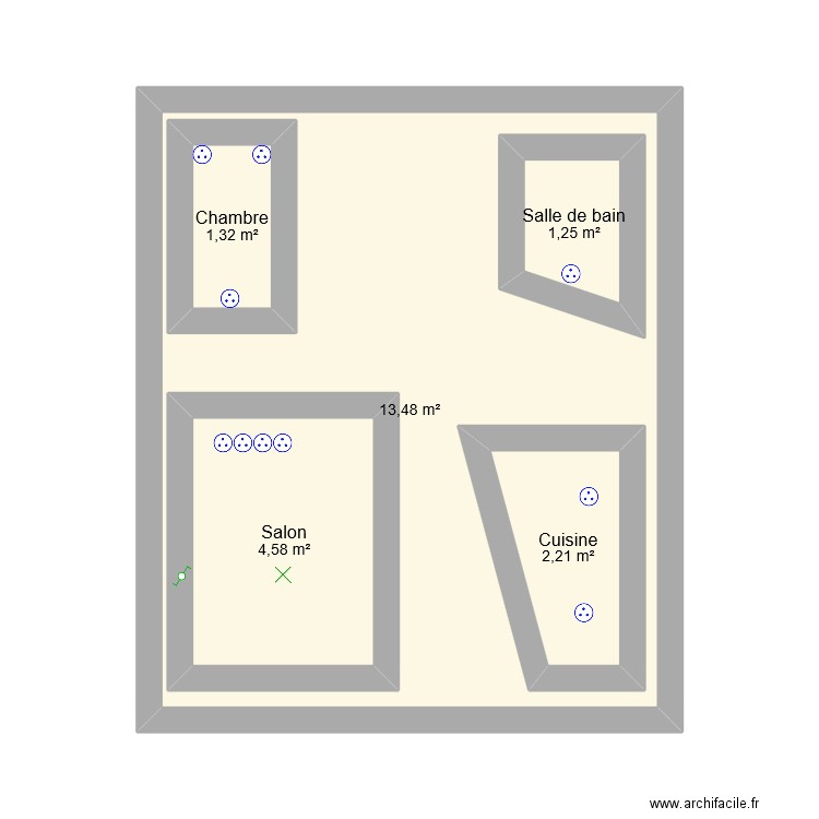 Appartement. Plan de 0 pièce et 0 m2
