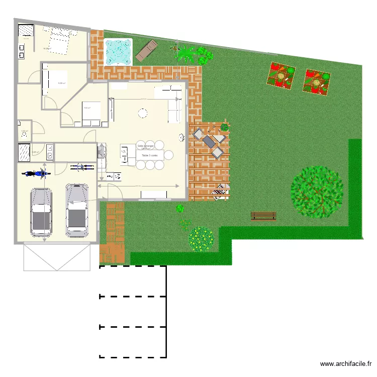 plan projet maison dreffeac. Plan de 
