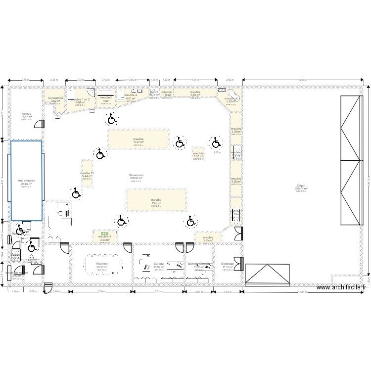 magasin 19. Plan de 0 pièce et 0 m2