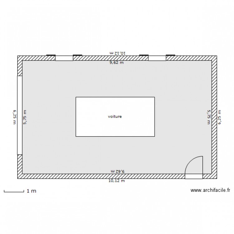 garage. Plan de 0 pièce et 0 m2