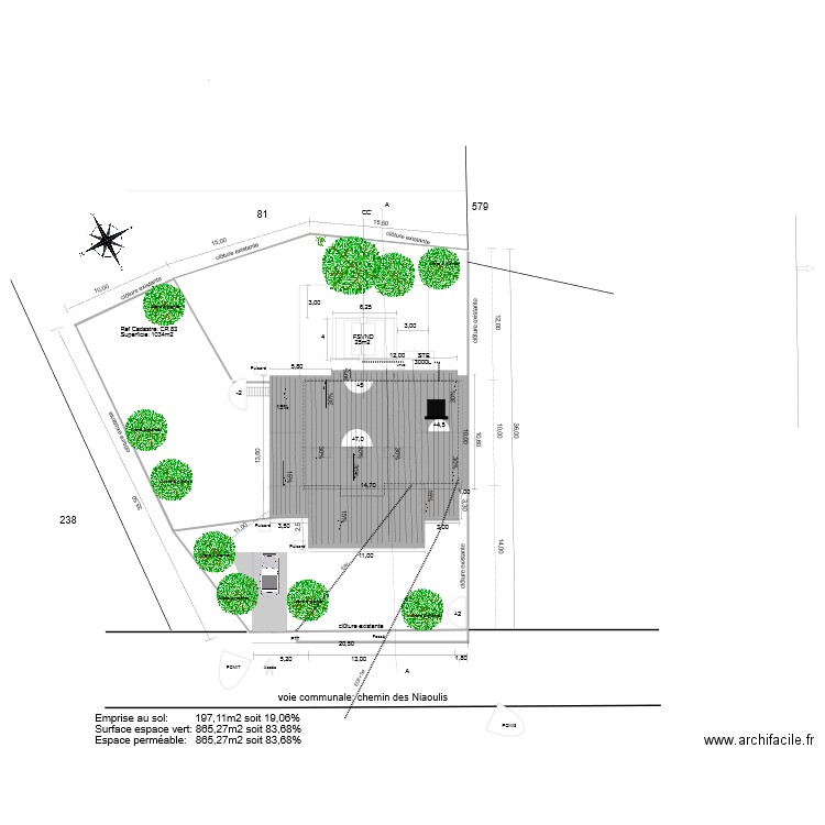 20190627plan de masse. Plan de 0 pièce et 0 m2