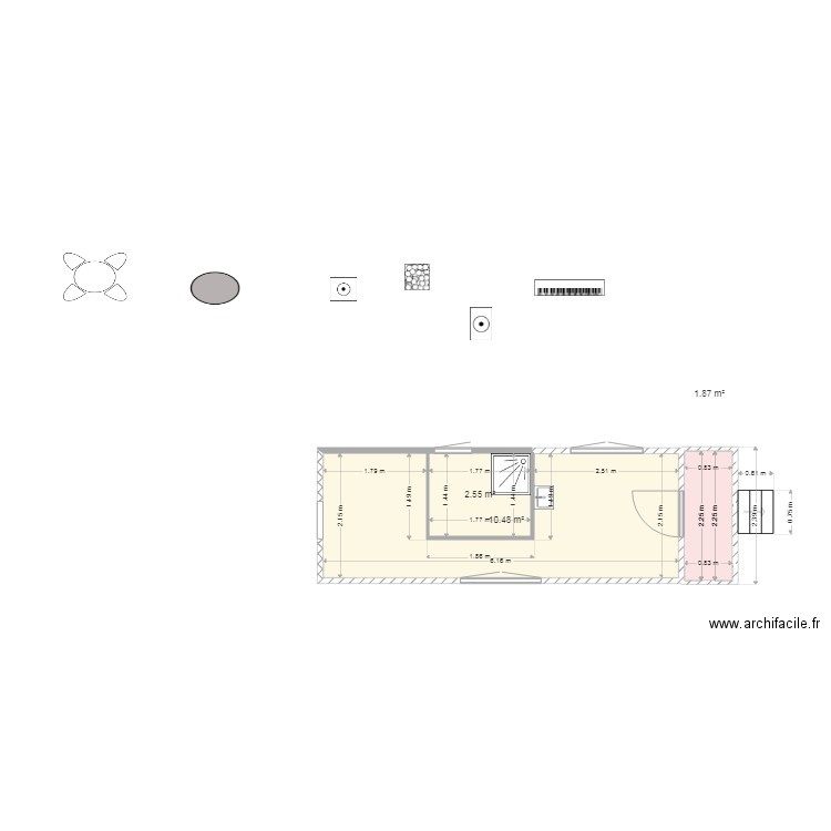 roulotte dalais. Plan de 0 pièce et 0 m2