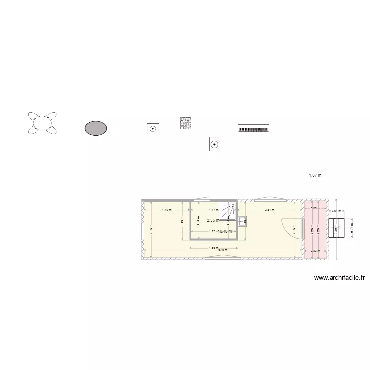 roulotte dalais. Plan de 