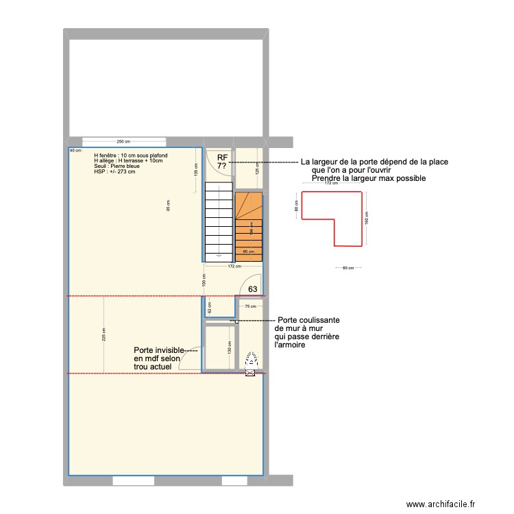 Banning 21 Rez 2 PORTES. Plan de 0 pièce et 0 m2