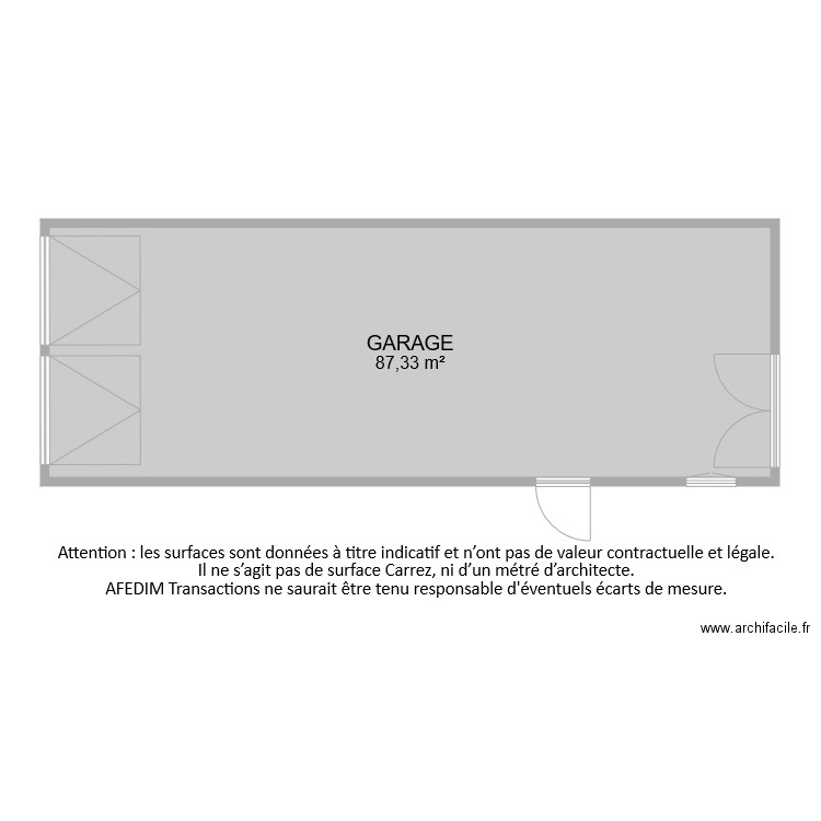 BI8432 GARAGE. Plan de 0 pièce et 0 m2