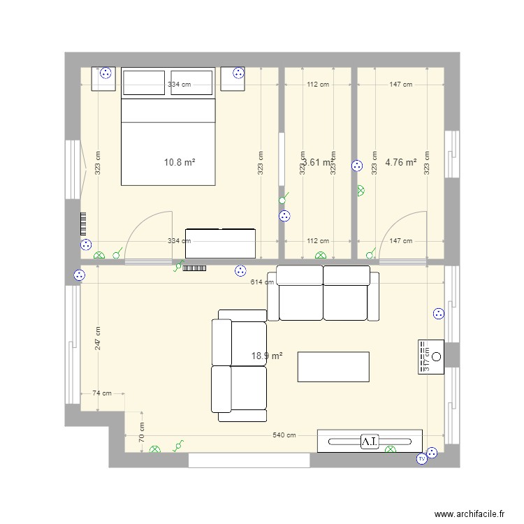 extension. Plan de 0 pièce et 0 m2