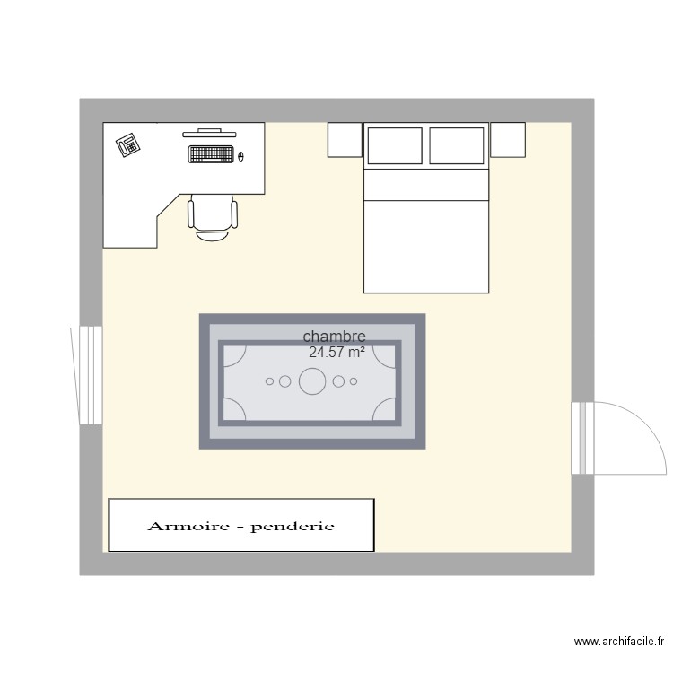 Ma chambre. Plan de 0 pièce et 0 m2