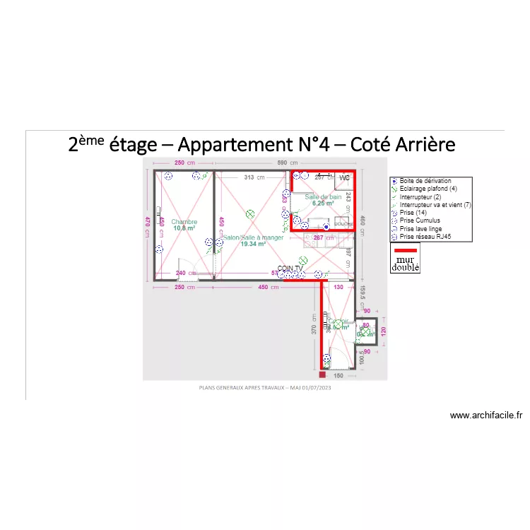 TULLE APPART 4 CHVL. Plan de TULLE APPART 4 CHVL. Plan de
