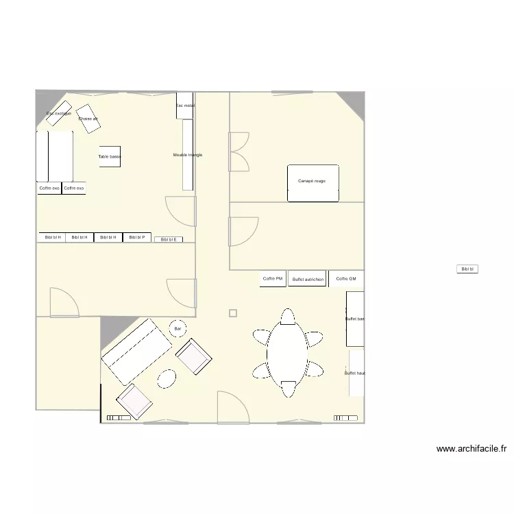 Maison Toulon rdc. Plan de 