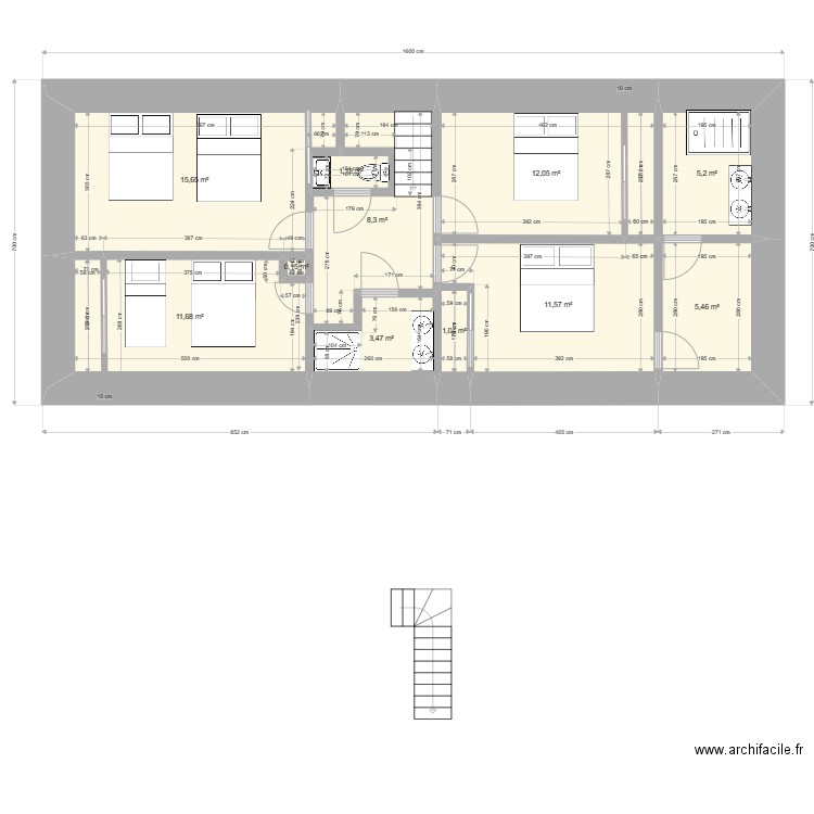 Grange Neuville Projet 1er (3). Plan de 0 pièce et 0 m2