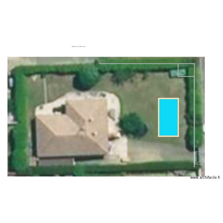 PLAN PISCINE VUE CARTE . Plan de 0 pièce et 0 m2