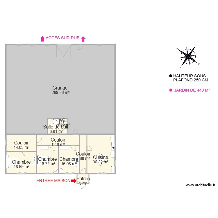 Chatel. Plan de 0 pièce et 0 m2