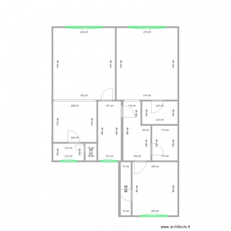 TORHOUT 1 steVERDIEP. Plan de 0 pièce et 0 m2