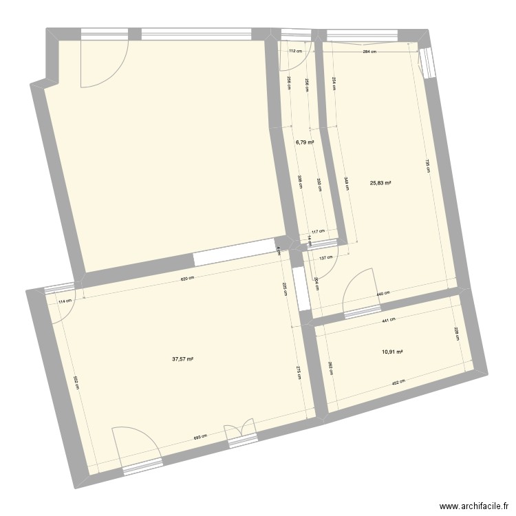 salle de sport Pia. Plan de 8 pièces et 165 m2