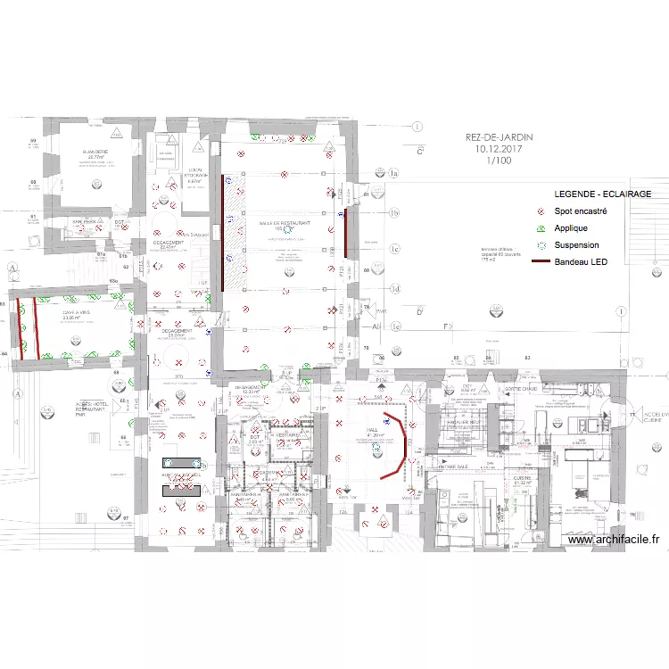 &eacute;lectricit&eacute; rdj. Plan de 