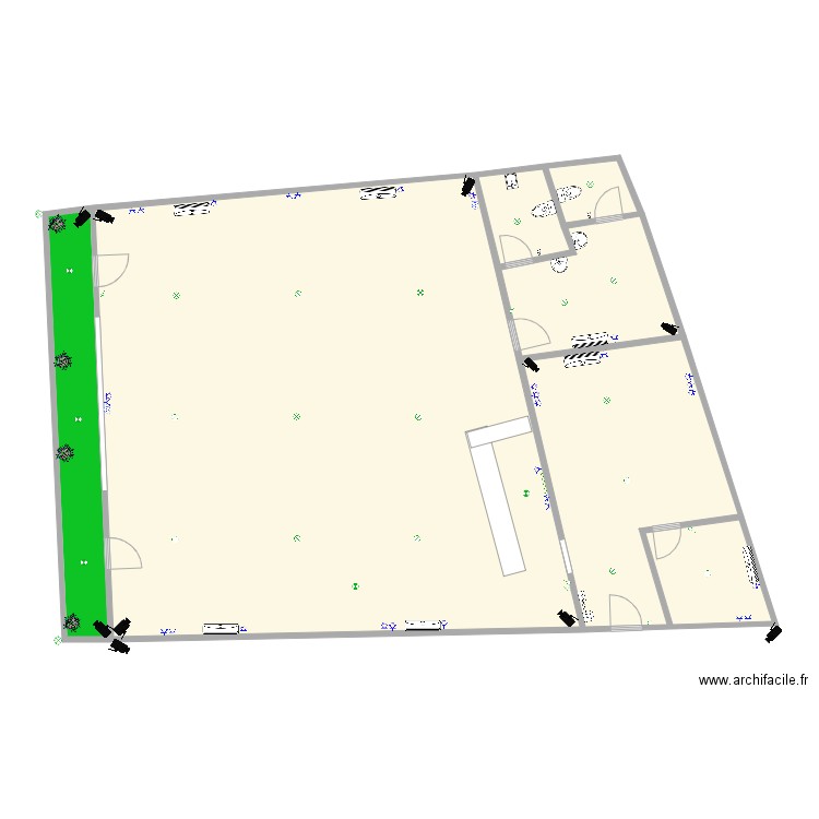 resto azul electr.. Plan de 0 pièce et 0 m2