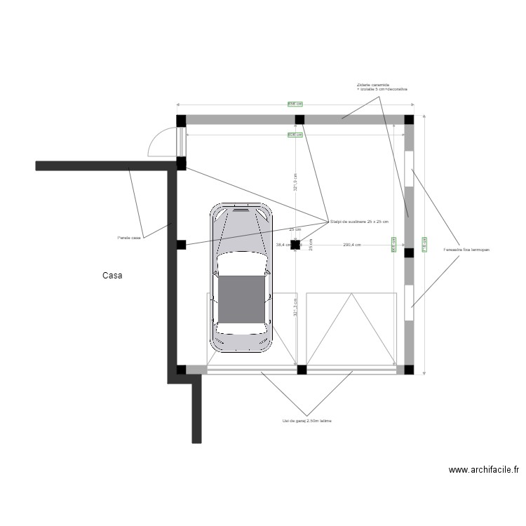 GARAJ ROM. Plan de 0 pièce et 0 m2