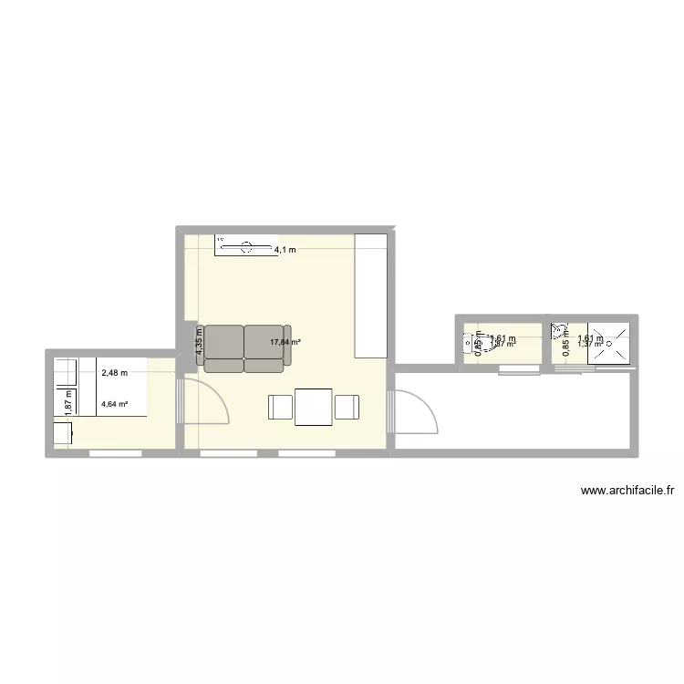 Appart. Plan de 4 et 25 m² Appart. Plan de 4 et 25 m²