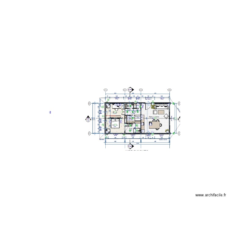 Plan elec e o tatou. Plan de 0 pièce et 0 m2