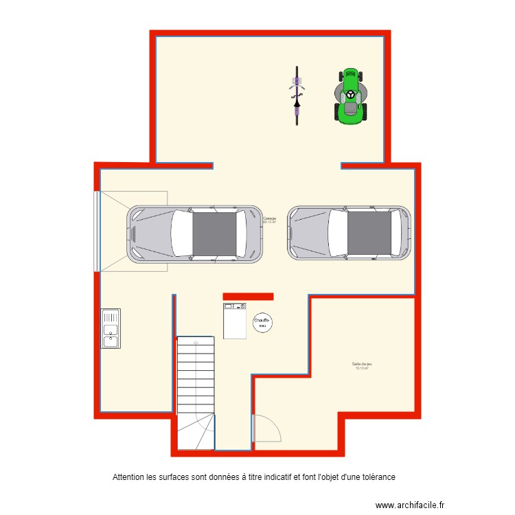 BI 2593 sous sol non côté. Plan de 0 pièce et 0 m2