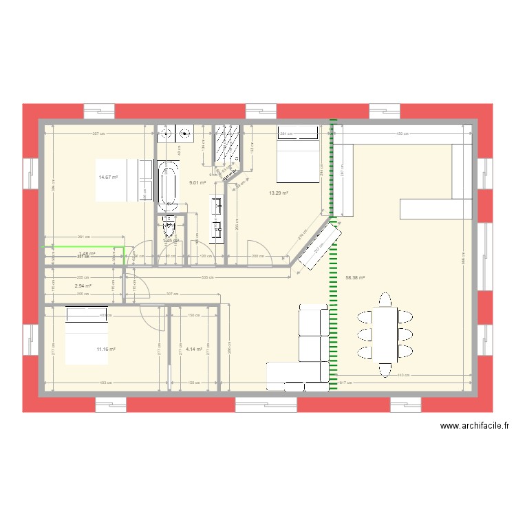 Gaufrèze sdb 2. Plan de 0 pièce et 0 m2