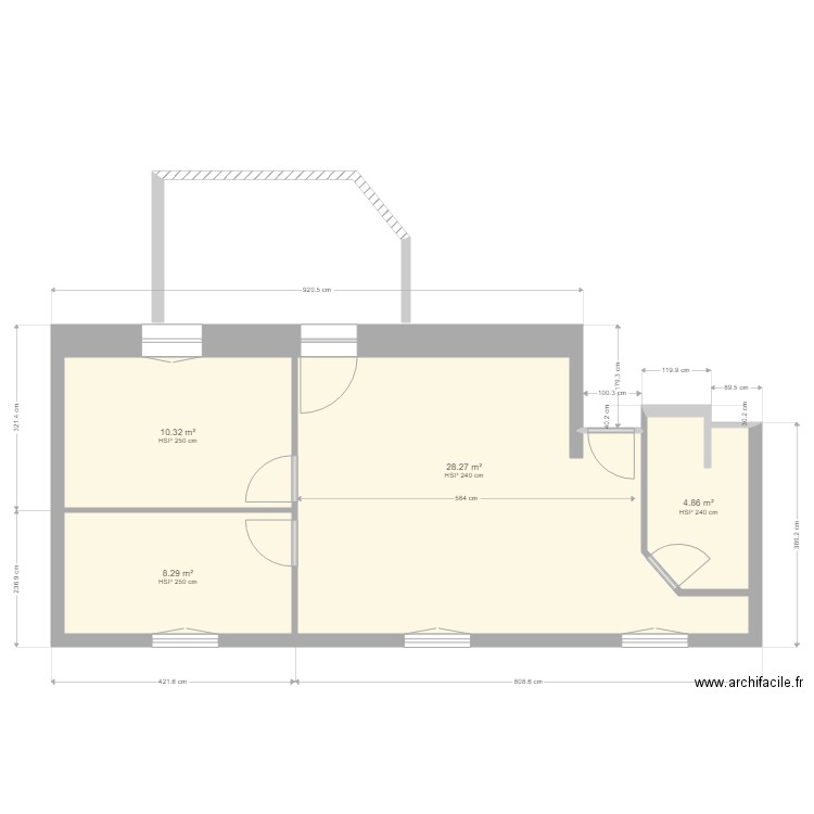 Appart Besac cotes. Plan de 0 pièce et 0 m2