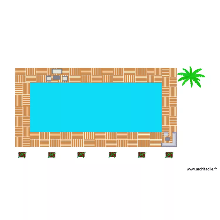 piscine le petit p&eacute;rrichet. Plan de 