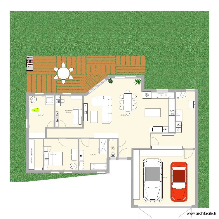 PLAN MAISON . Plan de 8 pièces et 156 m2