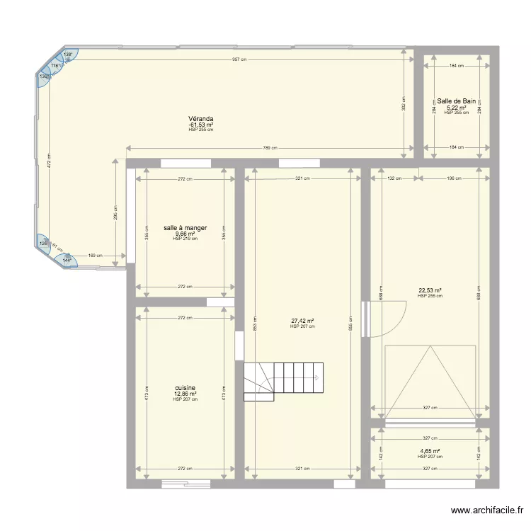 Maison bas 3. Plan de 